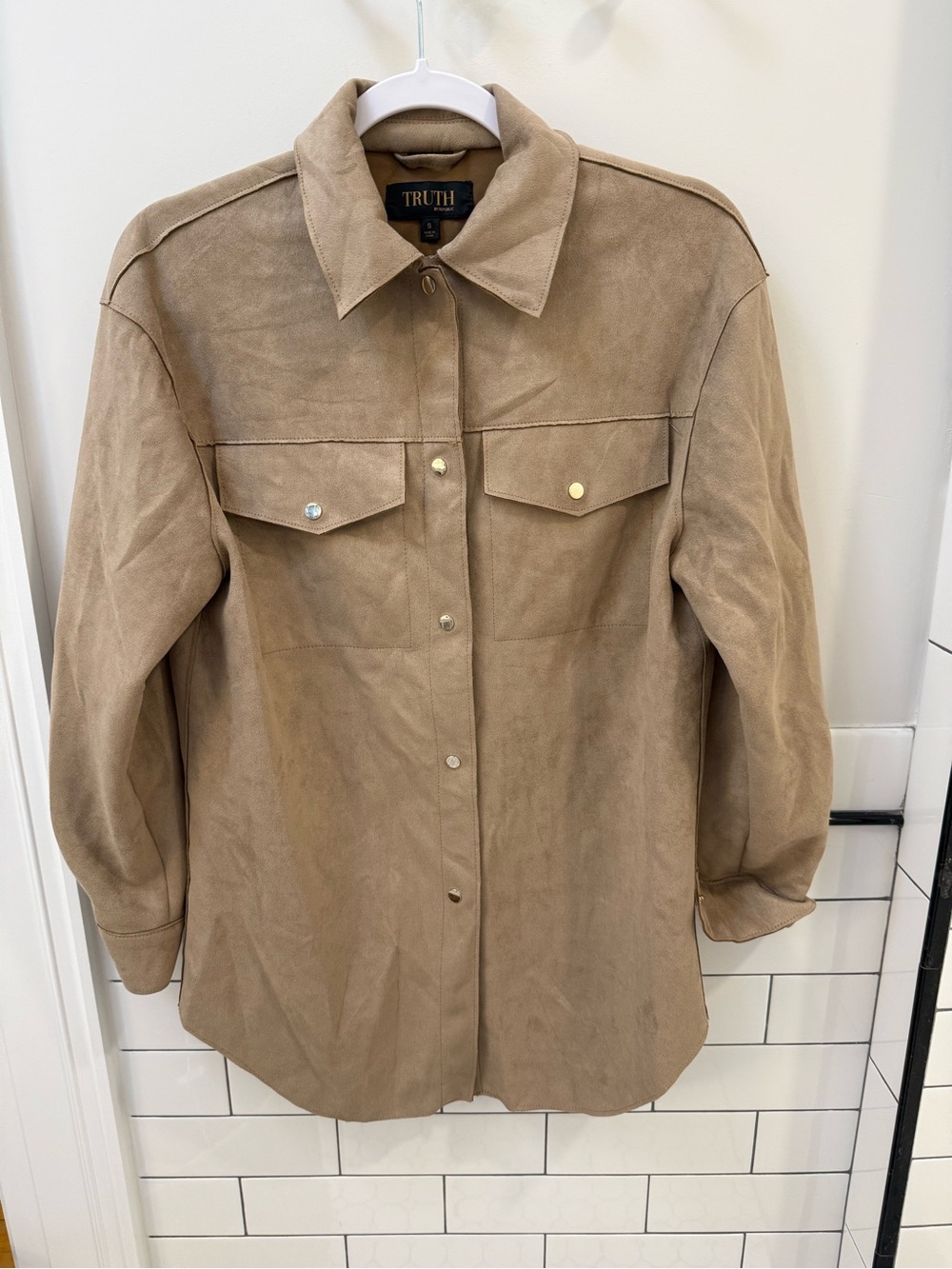 Truth Tan Suede Utility Jacket